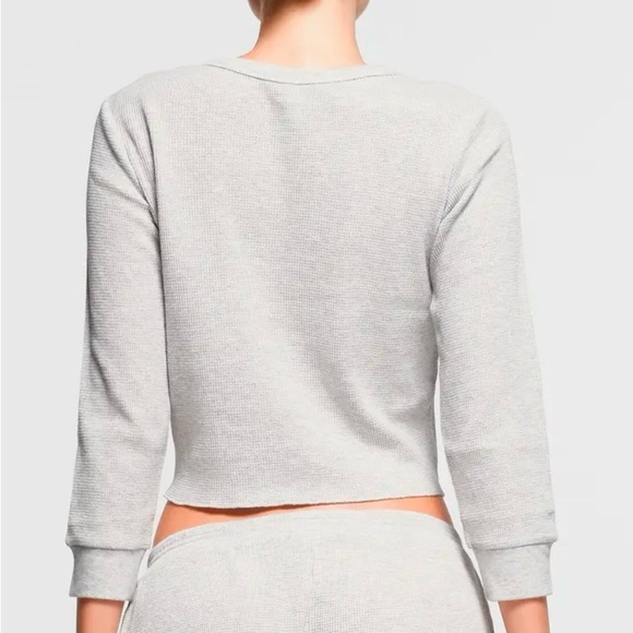 Waffle Long Sleeve Baby Tee - Picture 2 of 3